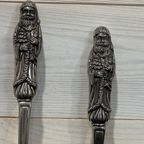 Godinger Silver Art Co LTD Pie/Cake Server And Knife Christmas Set 4 - Picture 4 of 10